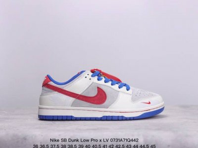 公司级 耐克 Nike Sb Dunk Low Pro X Lv 路易威登 联名复古低帮休闲运动滑板板鞋。采用脚感柔软舒适zoomair气垫，有效吸收滑板等极限