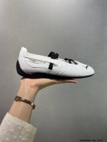 Puma Speedcat Ballet 舒适百搭 防滑耐磨 低帮 女士休闲单鞋 女款 银白色 货号：403587 01 尺码：35.5 36 36.5 37.