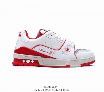 Lv路易威登louis Vuitton Trail Sneaker Low 休闲运动文化百搭篮球板鞋 致tpr光泽鞋底#耐弯折滴塑支持片#鞋垫嵌入超软脚感乳胶材