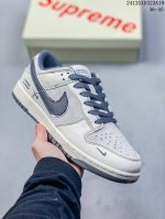 海外爆款限量发售！公司级 Nike Jordan Air Jordan 1“斯图西联名 卡其红勾” 高端定制 低帮 复古 减震 防滑 耐磨 篮球鞋 定制鞋盒 大
