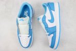全新c版 市售最强性价比 Aj1 低帮 货号：Cj7891 401 北卡蓝 白蓝色 Nike Air Jordan 1 Low 乔丹一代低帮休闲板鞋 知名一线大