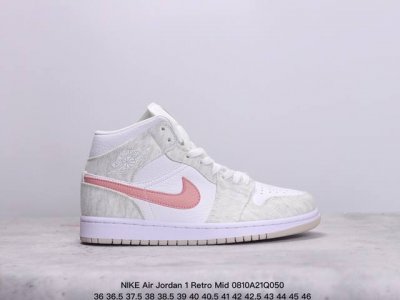 公司级nike Air Jordan 1 Retro Mid Aj1乔丹一代中帮经典复古文化休闲运动篮球鞋 货号:554724 413 尺码:36 36.5 3