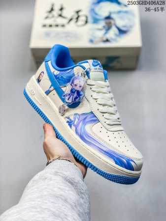 300 海外限量发售！公司级Nike Air Force 1 '07 Low “哪吒联名——灵珠”空军一号 低帮 运动鞋 休闲鞋 折边针车 工艺难度大 原楦头原 - 点击图像关闭