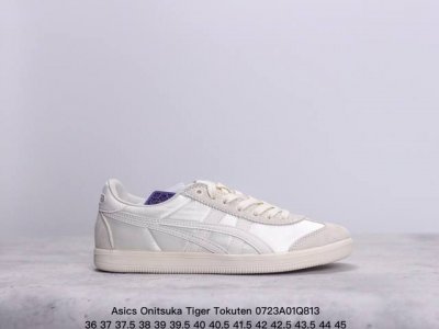 亚瑟士 Onitsuka Tiger Tokuten 复古低帮休闲跑鞋 Tokuten的灵感来源于80年代的室内用鞋 T-Toe前足补强设计 室内鞋的橡胶大底元