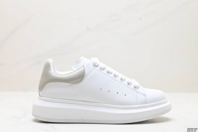 公司级意大利高奢品牌alexander Mcqueen亚历山大 麦昆 Sole Leather Sneakers低帮时装厚底休闲运动小白鞋 货号:462214