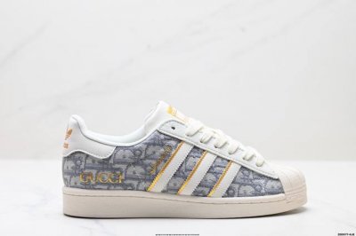 公司级阿迪达斯Adidas三叶草 Originals Superstar贝壳头’Diy’系列低帮经典百搭休闲运动板鞋 原装头层材料 用料绝不含糊 独家版型蒸餾加