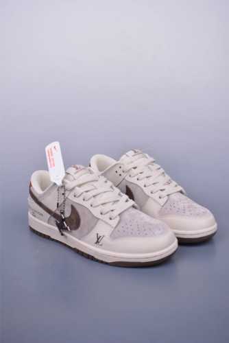 Nike Sb Dunk Low Lv联名 纯原大厂出品 极力推荐 原装头层材料 独家版型蒸餾加工 帶來的是更好的视觉和脚感体验 大厂纯原品质出货 清洁度 电绣