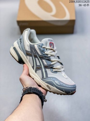 真标带半码 Asics亚瑟士男女子休闲鞋Gel- 复古灰厚底运动潮鞋1203A243-026 尺码：见图 编码：04Jgd312A25