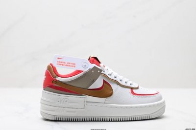 260 公司级耐克Nike Wmns Air Force 1 Shadow全新少女系解构主义设计 马卡龙空军一号轻量增高低帮百搭板鞋 为经典设计注入玩味元素 分
