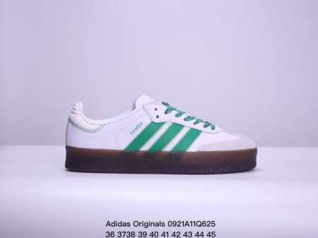 公司级 Adidas 阿迪达斯 男女鞋半码制，原楦原纸版开发，采用硬质移膜牛剖革组合翻毛皮鞋面材质，内环保eva鞋垫，外置加厚耐磨橡胶大底延续og经典设计风格， - 点击图像关闭