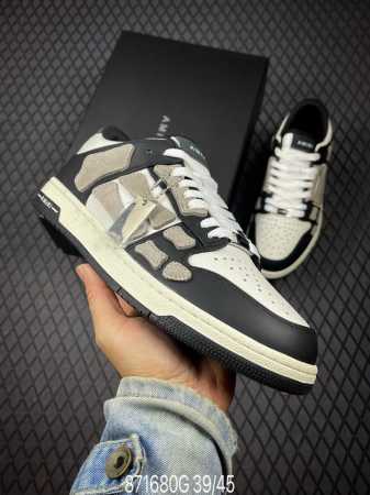 490 G支持放店 Amiri Skeleton High 广东大厂出品 骨骼鞋-Skel Top Sneakers低帮 洛杉矶街头之王 高奢·埃米尔 原装裸鞋 - 点击图像关闭