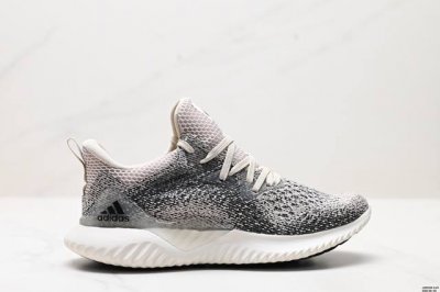 公司级阿迪 Lv Alphabounce Beyond M阿尔法 网面休闲跑步鞋 B43686 织4D鞋面春夏更加透气舒适 德国马牌橡胶大底 内附专柜脚踏防尘纸