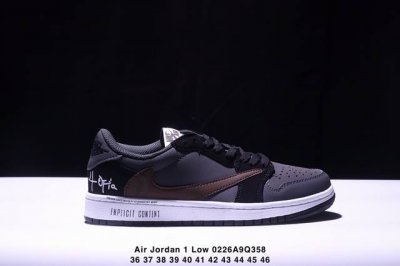 Travis Scott X Air Jordan 1 Low Og Black Phantom 低帮 倒钩4.0 Aj1 乔丹1代 Aj1 乔1 低邦 倒勾乔