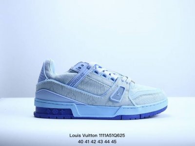 公司级全新LV路易威登Louis Vuitton Trainer Sneaker Low休闲运动文化百搭板鞋 尺码:36-45 XM1111Q625