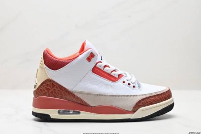 公司级Air Jordan 3 Retro ”Hide and Sneak“ 白灰棕 AJ3 乔丹3代 aj3 乔3 白灰棕 乔丹篮球鞋系列 该款以白色搭配灰棕