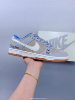 公司级 Nike Sb Dunk Low“暴力熊联名 灰蓝生胶” 周年高端定制 低帮休闲板鞋 定制鞋盒 大厂纯原品质出货 超高清洁度 皮料切割干净无任何毛边 细