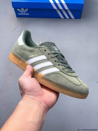 集图 真标半码！阿迪达斯Adidas Gazelle 低帮复古百搭休闲运动板鞋 0513127J24