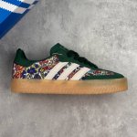 本地 核心私 阿迪达斯Adidas Originals Samba W 桑巴舞加大厚底版系列德训风百搭松糕休闲运动板鞋 #男女鞋半码制#原楦原纸版开发#采用硬质