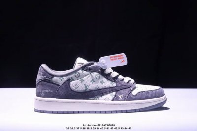 220 公司级Ts X Air Jordan Aj1 Low 倒钩低帮联名定制配色 Sj2068-143 原厂内置气垫魔块 A模大底 头层小牛皮 鞋舌Aj原厂专
