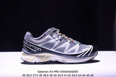 公司级salomon Xa Pro Xt-6 Ft萨洛蒙户外越野跑鞋 鞋面采用sensifit贴合技术 全方位贴合包裹脚型 鞋跟部鞋底牵引设计 提供强大的抓地性