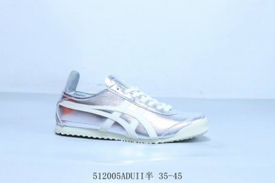 亚瑟士 Asics Onitsuka Tiger 鬼冢虎 原装四联吊牌 中底纸板钢印 日系轻便运动休闲鞋银白 512005Aduii半 35-45