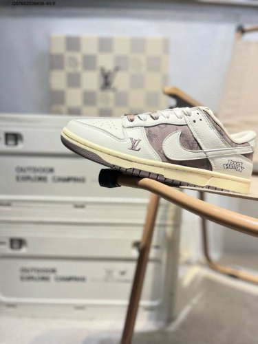 Nike Sb Dunk Low“Lv联名” 周年高端定制 低帮休闲板鞋 定制鞋盒 超高清洁度 皮料切割干净无任何毛边 细节完美Jh8310 Qd7662038