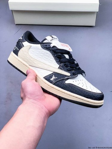 公司级头层！耐克Nike Air Jordan 1 Low Aj1乔1 低帮潮流缓运动休闲板鞋。Aj1 低帮拼接 完美版型真头层牛皮# 内置缓震气垫 原鞋开模