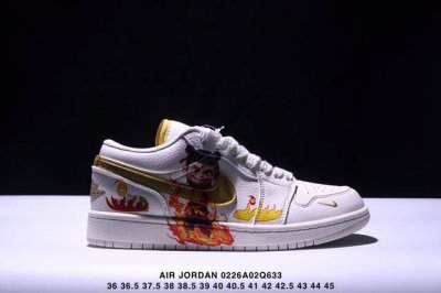 限量发售！Air Jordan 1 Low Aj1乔1低帮休闲板鞋， “国漫之光 哪吒手绘涂鸦” 个性的设计风格以及品牌的经典元素 使其成为一双具有独特身份和价