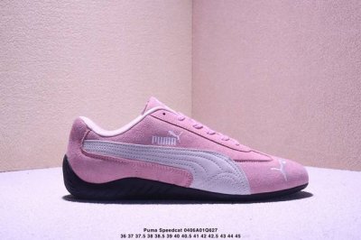 Puma 彪马 男女鞋半码制，采用环保绒面革鞋面材质，外置轻量耐磨橡胶大底薄底鞋成为潮人必备彪马Puma Speedcat Ls Yellow Black 极速