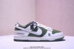 海外爆款限量发售！公司级 Nike Sb Dunk Low“ 斯图西联名 蓝边双勾” 周年高端定制 低帮休闲板鞋 定制鞋盒 大厂纯原品质出货 超高清洁度 皮料切