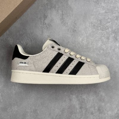 本地 核心私 公司级Sftm X Adidas Originals Superstar 82 贝壳头系列 阿迪达斯 三叶草低帮经典百搭休闲运动板鞋 鞋面柔软皮革