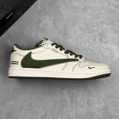 本地 核心私 Travis Scott X Fragment Design X Air Jordan 1 Low Og Sp Aj1 Supreme 联名款 低