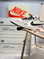 330 公司级头层皮斯图西 X 乔丹Air Jordan 1 Low Aj1低帮系列篮球鞋 官方同步配色 原装级产物 #拒绝公底 立体鞋型 细节完美 高清洁度S