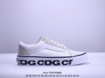 公司级cdg X Vans范斯 Old Skool Vault Og Lx 联名款 休闲 潮流复古 低帮帆布鞋 货号:Vnoa4P3X60E 尺码:35.5 3