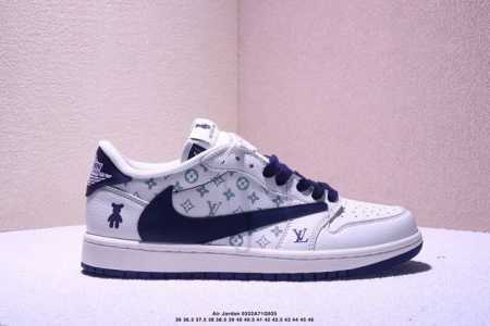 220 公司级Ts X Air Jordan Aj1 Low 倒钩低帮联名定制配色 Sj2068-143 原厂内置气垫魔块 A模大底 头层小牛皮 鞋舌Aj原厂专 - 点击图像关闭
