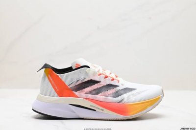 公司级阿迪达斯adidas Adizero Boston 12 M夏季透气网眼竞速跑鞋boost 缓震底 后跟加厚 呵护脚后跟 立体保护软绵鞋口 轻松穿脱不磨脚