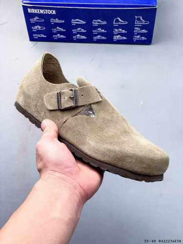 集图 德国百年知名鞋履品牌 博肯Birkenstock Zurich系列 黑色反绒 牛皮绒面革 双扣时尚凉拖 勃肯半拖凉鞋系列 亲肤透气的人造革，搭配可调节鞋扣