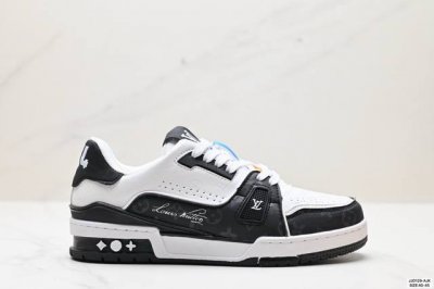 全新lv路易威登louis Vuitton Trainer Sneaker Low休闲运动文化百搭板鞋 尺码:40-45 Id:Jjd129-Ajk