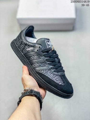 阿迪达斯 三叶草Adidas Samba Vegan Og 桑巴舞系列绅士德训鳄鱼皮 足球风百搭低帮休闲运动板鞋 Ie9 码数 39 40 41 42 43 4