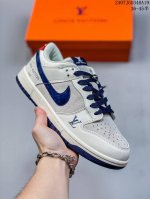 头层特价套现 Nk Dunk Low Retro Diy高端定制 Lv灰白蓝 低帮休闲运动板鞋 原装头层材料 用料绝不含糊 独家版型蒸餾加工帶來的是更好的视觉和