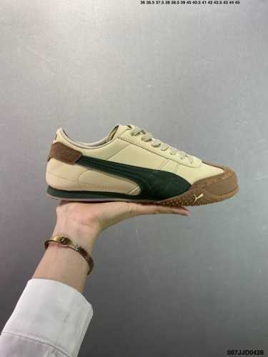 puma Bellta Ut Leather 透气布面 彪马薄底系列 复古运动休闲跑鞋 鞋面设计轻量透气 提供了舒适性和穿着感受 柔软内里材质 穿着更加舒适 橡