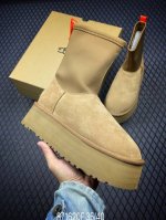 F全网最齐 ugg 90个配色 市面顶级版本 UGG 铅笔靴5cm厚底 长筒 小红书爆款 广州外贸大厂生产 鞋头到鞋垫真羊皮毛一体 独立外盒包装 芯片 带防水工