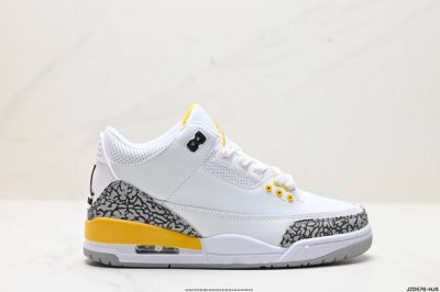 真标nike Air Jordan 3 Retro Laser Orange 合成革 减震防滑耐磨 中帮 复古篮球鞋 货号:Ck9646-136 尺码:36 3