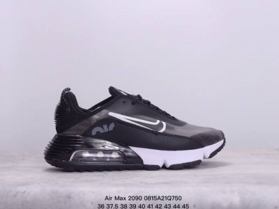 air Max 2090 蝉翼气垫运动跑鞋 黑绿蓝 Bv9977-001 鞋面采用了当下流行的透明蝉翼材质，不同位置采用不同透明度，带来丰富层次感，更大的全新
