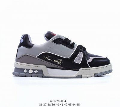 Lv路易威登louis Vuitton Trail Sneaker Low 休闲运动文化百搭篮球板鞋 致tpr光泽鞋底#耐弯折滴塑支持片#鞋垫嵌入超软脚感乳胶材