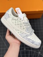公司级Travis Scott x Fragment Design x Jordan Air Jordan 1 Low OG SP AJ1 乔1 LV联名-牛仔