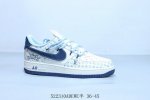 耐克 Nike Air Force 1 Af1耐克 低帮 空军一号休闲板鞋Lv蓝白勾 货号 Dm6868-096 522 Adewe半 36-45