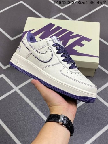 新品出货 海外限量发售 公司级 Stussyx Nike Air Force 1 Low 斯图西联名 米黑反光空军一号低帮休闲板鞋 客供高亮3M反光 定制皮料