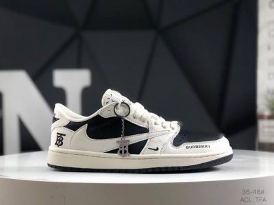 200 耐克Travis Scott X Fragment Design X Jordan Air Jordan 1 Low Og Sp 联名——“多方联名合作