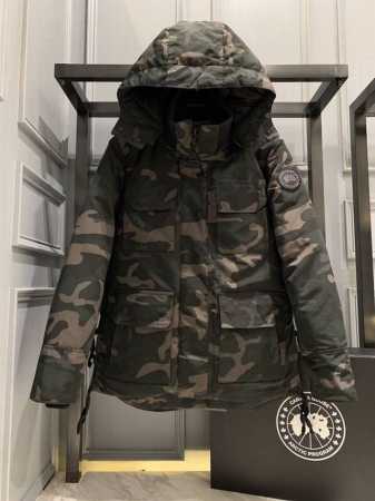 渠道优势，支持代发！ 外贸保真版：大鹅23款 黑迷彩 Canada Goose Maitland 系列 黑标 多口袋连帽羽绒服 男款 Size：S M L Xl - 点击图像关闭
